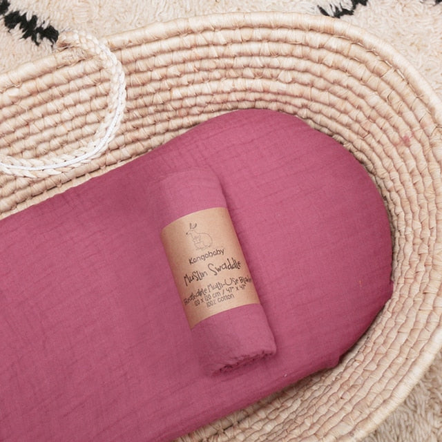 Manta De Bebé Rosa Oscuro